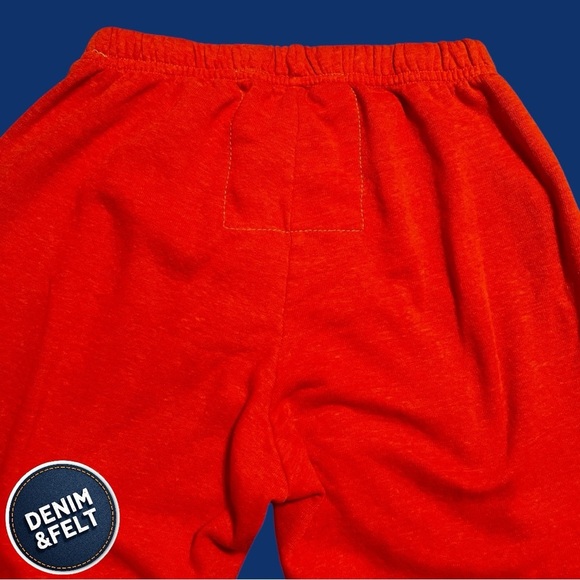 Aviator Nation Unisex Bolt Print Sweatpants/Joggers | Orange w/ Blue Bolt | EUC! - Picture 9 of 13